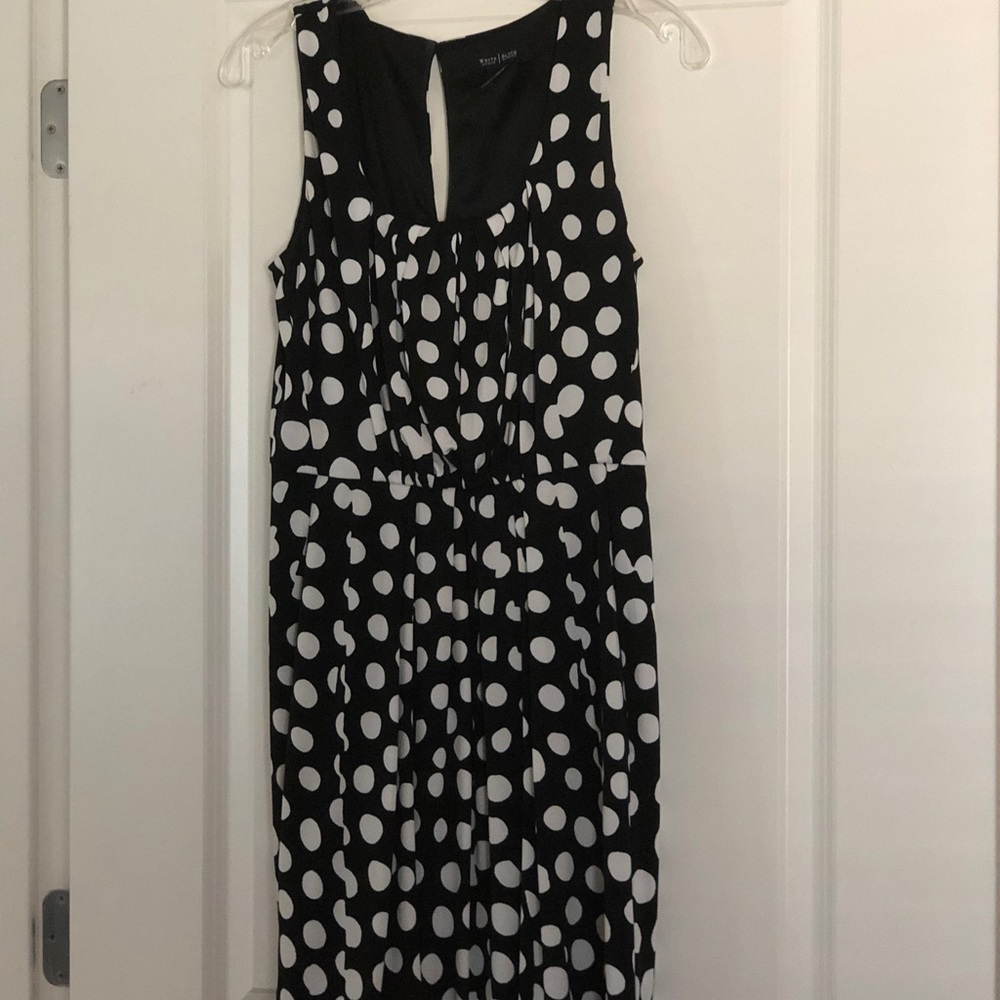 White House Black Market polka dot dress